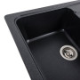 Зображення Гранітна мийка для кухні VALESO VERONA 7850 матова Карбон ИМ Light-Deco 3 