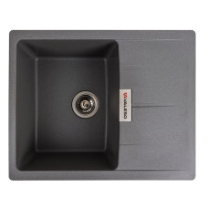 Гранітна мийка для кухні VALESO 6250 ZIRKONE матовий Сірий мусон