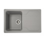 Зображення Гранітна мийка для кухні VALESO VERONA 7850 матова Сірий металік ИМ Light-Deco 