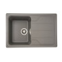 Зображення Гранітна мийка для кухні VALESO VERONA 7850 матова Сірий мусон ИМ Light-Deco 