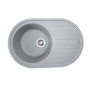 Зображення Гранітна мийка для кухні VALESO LIRA 7750 матова Сірий металік ИМ Light-Deco 