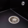 Изображение Гранітна мийка VALESO CRIPTA 6550 матова Чорна ИМ Light-Deco 4 