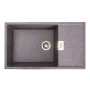 Зображення Гранітна мийка для кухні Platinum 8650 DIAMOND матова (мікс) ИМ Light-Deco 
