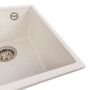 Изображение Кухонна гранітна мийка 3744 ROXY VALESO біла в крапку ИМ Light-Deco 2 