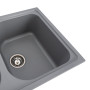 Изображение Гранітна мийка для кухні VALESO 7950 Equatoria матовий Сірий металік ИМ Light-Deco 2 
