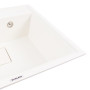 Изображение Гранітна мийка VALESO SHERLIT 6050 матова Білосніжна ИМ Light-Deco 3 