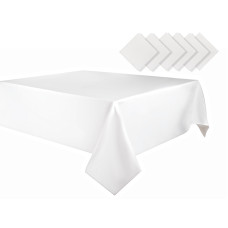Набір скатертина 140x220см + 6 серветок 35х35см milk Набір скатертина 140x220см + 6 серветок 35х35см milk