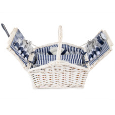 Кошик для пікніка Light House"Затишок" на 4 особи, білий (0503-020)