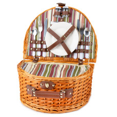 Кошик для пікніка Light House"Етно" на 4 особи, коричневий (0503-023)