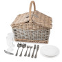 Зображення Кошик для пікніка Light House "Прогулянка" на 2 особи, білий (0503-012) ИМ Light-Deco 1 