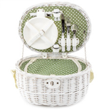 Кошик для пікніка Light House"Зустріч" на 2 особи, білий (0503-013)