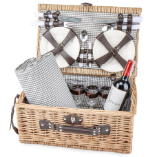 Кошик для пікніка Light House"Родина" на 6 осіб, коричневий (0503-027)