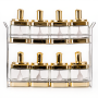 Изображение Набор емкостей для специй на подставке 8 шт. (350 мл) Gold HP-1338 ИМ Light-Deco 