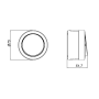 Зображення Розетка с заземлением с накладной крышкой серый xOne ИМ Light-Deco 2 