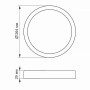 Зображення LED Світильник круглий накладний VIDEX 24W 5000K White ИМ Light-Deco 3 