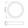 Изображение Светильник светодиодный накладной круглый LED VIDEX 18W 5000K White белый ИМ Light-Deco 3 