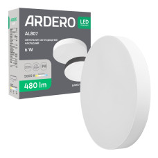 Светодиодный накладной светильник Ardero AL807 6Вт 5000K белый Светодиодный накладной светильник Ardero AL807 6Вт 5000K белый