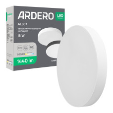 Светодиодный накладной светильник Ardero AL807 18Вт 5000K белый Светодиодный накладной светильник Ardero AL807 18Вт 5000K белый