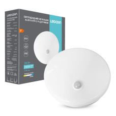 Світлодіодний накладний світильник Ledcoin AL3010-RPS з ІЧ-датчиком 24 Вт 6500К білий