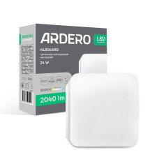 Накладний квадратний світлодіодний світильник Ardero 24Вт 5000К IP40 AL806ARD (80299) Накладний квадратний світлодіодний світильник Ardero 24Вт 5000К IP40 AL806ARD (80299)