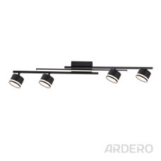 Накладной светильник Ardero ML440-4 10Вт 4000K 4xGX53 черный Накладной светильник Ardero ML440-4 10Вт 4000K 4xGX53 черный
