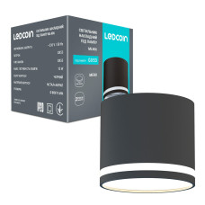 Накладной светильник Ledcoin ML406 Mero под лампу черный Накладной светильник Ledcoin ML406 Mero под лампу черный