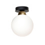 Изображение Светильник потолочный MSK Electric Luna с плафоном шар под одну лампу PL 20262 BK ИМ Light-Deco 