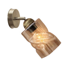 Світильник настінно-стельовий MSK Electric Tornado під одну лампу PL 202415-1 бронза 