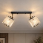 Зображення Светильник настенно-потолочный MSK Electric Brillante спот на два плафона Е27 черный NL 121251-2 BK ИМ Light-Deco 4 