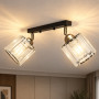 Зображення Светильник настенно-потолочный MSK Electric Brillante спот на два плафона Е27 черный NL 121251-2 BK ИМ Light-Deco 5 