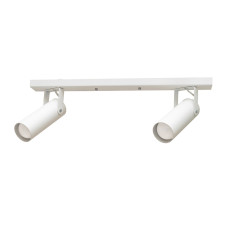 Світильник стельовий спот поворотний MSK Electric Focus під дві лампи Е27 білий NL 14050-2 WH