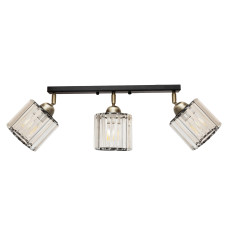 Светильник настенно-потолочный MSK Electric Brillante спот на три плафона Е27 черный NL 121251-3 BK