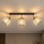Зображення Светильник настенно-потолочный MSK Electric Brillante спот на три плафона Е27 черный NL 121251-3 BK ИМ Light-Deco 8 