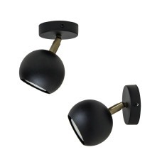 Світильник MSK Electric Core настінно-стельовий спот поворотний NL 11151-1 BK