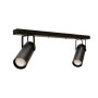 Зображення Світильник спот стельовий поворотний MSK Electric Focus під дві лампи Е27 чорний NL 14050-2 BK ИМ Light-Deco 2 