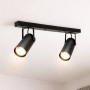 Зображення Світильник спот стельовий поворотний MSK Electric Focus під дві лампи Е27 чорний NL 14050-2 BK ИМ Light-Deco 6 