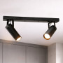 Зображення Світильник спот стельовий поворотний MSK Electric Focus під дві лампи Е27 чорний NL 14050-2 BK ИМ Light-Deco 9 