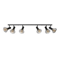 Світильник лофт MSK Electric Diadem стельовий NL 22151-6 BK