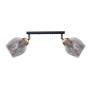 Зображення Світильник стельовий MSK Electric Enigma поворотний під дві лампи PL 20241-2 BK ИМ Light-Deco 1 