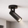 Зображення Світильник стельовий спот поворотний MSK Electric Focus під лампу Е27 чорного кольору NL 14050-1 BK ИМ Light-Deco 4 