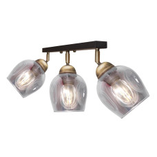 Світильник стельовий MSK Electric Enigma поворотний під три лампи PL 20241-3 BK