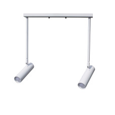 Світильник із поворотними плафонами на планці MSK Electric Telescope NL 1730-2 W