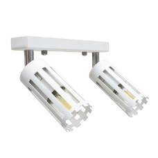 Светильник потолочный MSK Electric Teramo спот поворотный на два плафона белый NL 18050-2 WH белый Светильник потолочный MSK Electric Teramo спот поворотный на два плафона белый NL 18050-2 WH белый