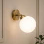 Изображение Светильник настенно-потолочный MSK Electric Luna с плафоном шар под лампу Е27 бронза PL 20261-1 BN ИМ Light-Deco 2 
