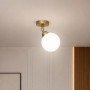 Изображение Светильник настенно-потолочный MSK Electric Luna с плафоном шар под лампу Е27 бронза PL 20261-1 BN ИМ Light-Deco 4 