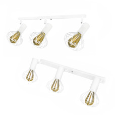 Світильник лофт настінно-стельовий MSK Electric Lotus NL 14151-3 WH