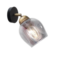 Світильник настінно-стельовий MSK Electric Enigma під одну лампу PL 20241-1 BK