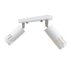 Светильник потолочный MSK Electric Teramo спот поворотный на два плафона белый NL 180501-2 WH белый Светильник потолочный MSK Electric Teramo спот поворотный на два плафона белый NL 180501-2 WH белый