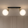 Изображение Светильник потолочный MSK Electric Luna на два поворотных плафона шара под лампы E27 PL 20261-2 BK ИМ Light-Deco 4 