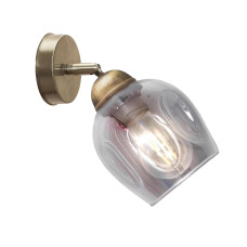 Світильник настінно-стельовий MSK Electric Enigma під одну лампу PL 20241-1 BN бронза